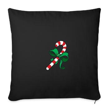 sucre de canne - Housse de coussin décorative 45 x 45 cm - noir - Devant