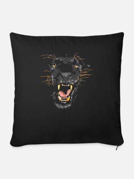 Panter - Sofakissenbezug 45 x 45 cm - Schwarz