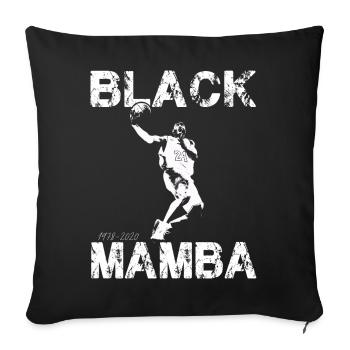 Dunk t-shirt basketball basket - Housse de coussin décorative 45 x 45 cm - noir - Devant