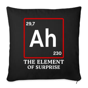 Project Hail Mary Ah - Sofa pillowcase 17,3'' x 17,3'' (45 x 45 cm) - black - Front