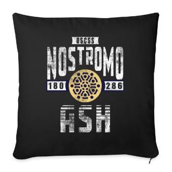 Alien Nostromo crew rank Ash - Sofa pillowcase 17,3'' x 17,3'' (45 x 45 cm) - black - Front