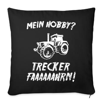 Trecker - Sofakissenbezug 45 x 45 cm - Schwarz - Vorne