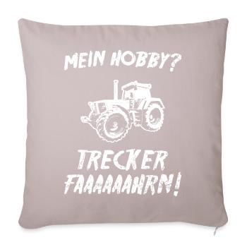 Trecker - Sofakissenbezug 45 x 45 cm - helles Taupe - Vorne