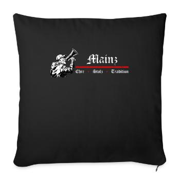 Mainz Ehre Stolz Tradition Fussball Design - Sofakissenbezug 45 x 45 cm - Schwarz - Vorne