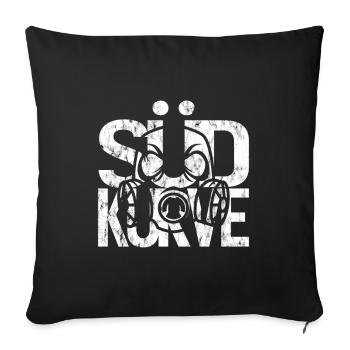 Südkurve - Fussball Fanshirt - Sofakissenbezug 45 x 45 cm - Schwarz - Vorne