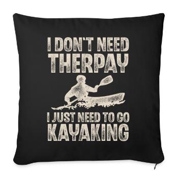 Kayak Kayaking Paddle Kayaker Kayaker - Sofa pillowcase 17,3'' x 17,3'' (45 x 45 cm) - black - Front