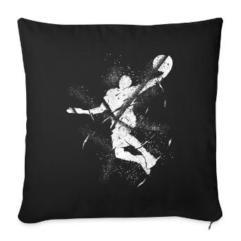 Basketball Basketball Player Dunking Grunge Splash - Sofa pillowcase 17,3'' x 17,3'' (45 x 45 cm) - black - Front