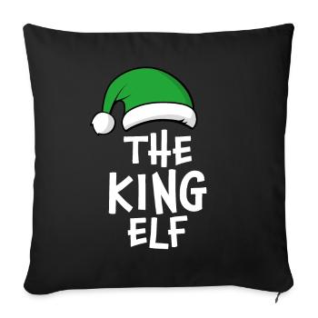 The King Elf - Sofa pillowcase 17,3'' x 17,3'' (45 x 45 cm) - black - Front