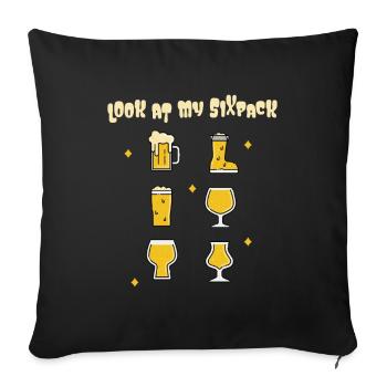 Bière artisanale Design élégant pour les amateurs de bière - Housse de coussin décorative 45 x 45 cm - noir - Devant