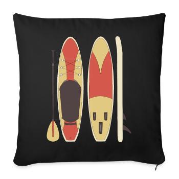 Standup Paddleboarding - Sofa pillowcase 17,3'' x 17,3'' (45 x 45 cm) - black - Front