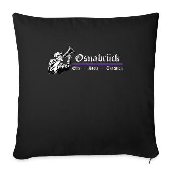 Osnabrück Ehre Stolz Tradition - Sofakissenbezug 45 x 45 cm - Schwarz - Vorne