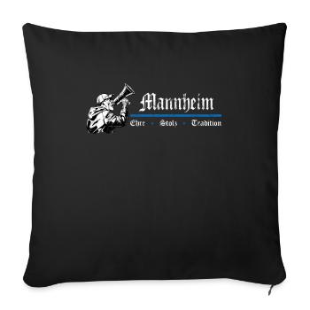 Mannheim Ehre Stolz Tradition - Sofakissenbezug 45 x 45 cm - Schwarz - Vorne