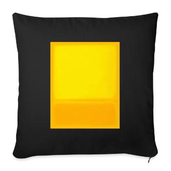 Le style Rothko en couleurs numériques - Housse de coussin décorative 45 x 45 cm - noir - Devant