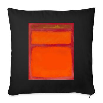 Rothko art style in digital colors - Sofa pillowcase 17,3'' x 17,3'' (45 x 45 cm) - black - Front