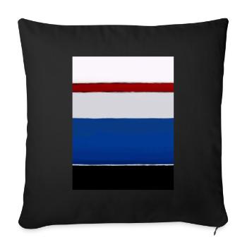 Le style Rothko en couleurs numériques - Housse de coussin décorative 45 x 45 cm - noir - Devant