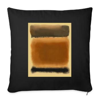 Rothko art in digital style - Sofa pillowcase 17,3'' x 17,3'' (45 x 45 cm) - black - Front