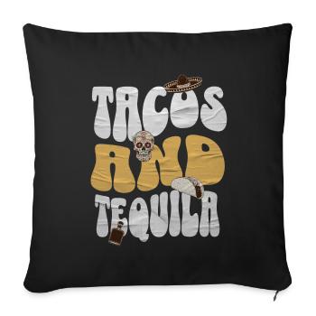 taco - Housse de coussin décorative 45 x 45 cm - noir - Devant