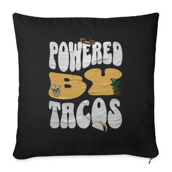 Taco - Sofa pillowcase 17,3'' x 17,3'' (45 x 45 cm) - black - Front