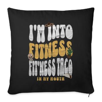 Taco - Sofa pillowcase 17,3'' x 17,3'' (45 x 45 cm) - black - Front