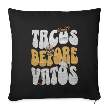 Taco - Sofa pillowcase 17,3'' x 17,3'' (45 x 45 cm) - black - Front