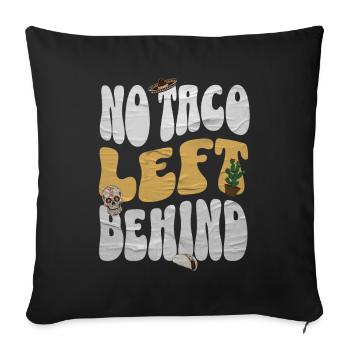 Taco - Sofa pillowcase 17,3'' x 17,3'' (45 x 45 cm) - black - Front