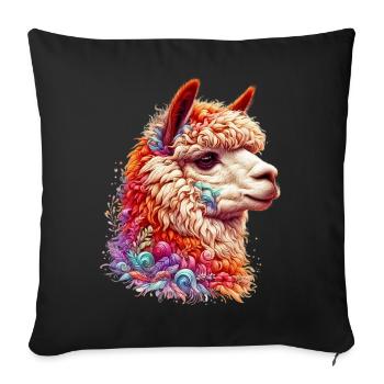 Alpaca - Sofa pillowcase 17,3'' x 17,3'' (45 x 45 cm) - black - Front