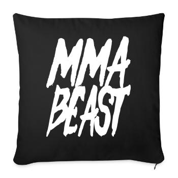 MMA Beast - cool martial arts design - Sofa pillowcase 17,3'' x 17,3'' (45 x 45 cm) - black - Front
