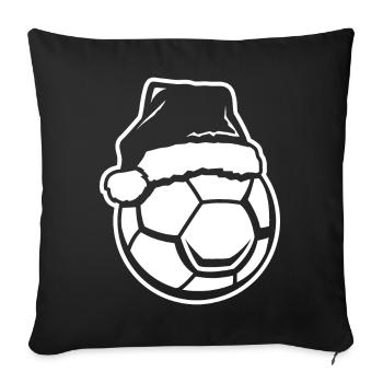 Handball Christmas - Sofa pillowcase 17,3'' x 17,3'' (45 x 45 cm) - black - Front