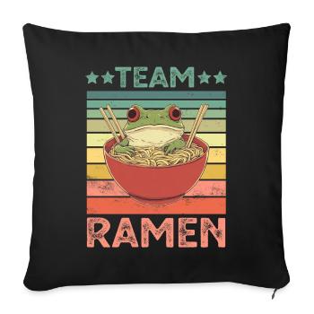 Ramen - Sofa pillowcase 17,3'' x 17,3'' (45 x 45 cm) - black - Front