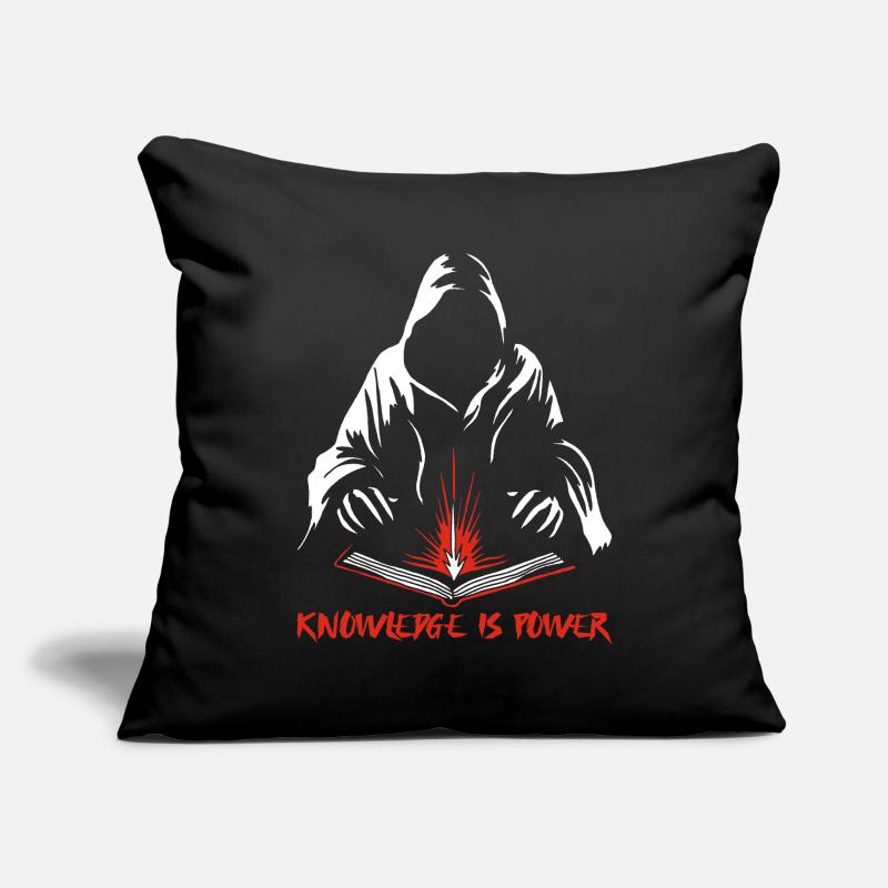 Knowledge is power Sofa pillowcase 17,3'' x 17,3'' (45 x 45 cm)
