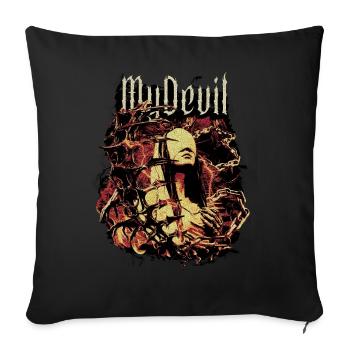 Little Devil /Dark / Gothic / Horror - Sofa pillowcase 17,3'' x 17,3'' (45 x 45 cm) - black - Front