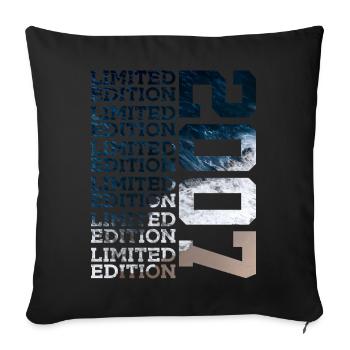 ÉDITION LIMITÉE 2007 19 ANS 19E ANNIVERSAIRE - Housse de coussin décorative 45 x 45 cm - noir - Devant