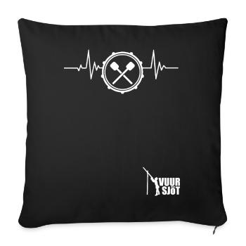 grote_trom - Housse de coussin décorative 45 x 45 cm - noir - Devant