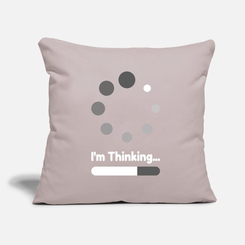 Je pense Chargement Progrès Housse de coussin décorative 45 x 45 cm