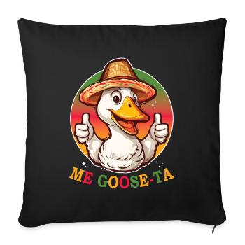 Me Goose Ta lustige Gans Mexiko - Sofakissenbezug 45 x 45 cm - Schwarz - Vorne