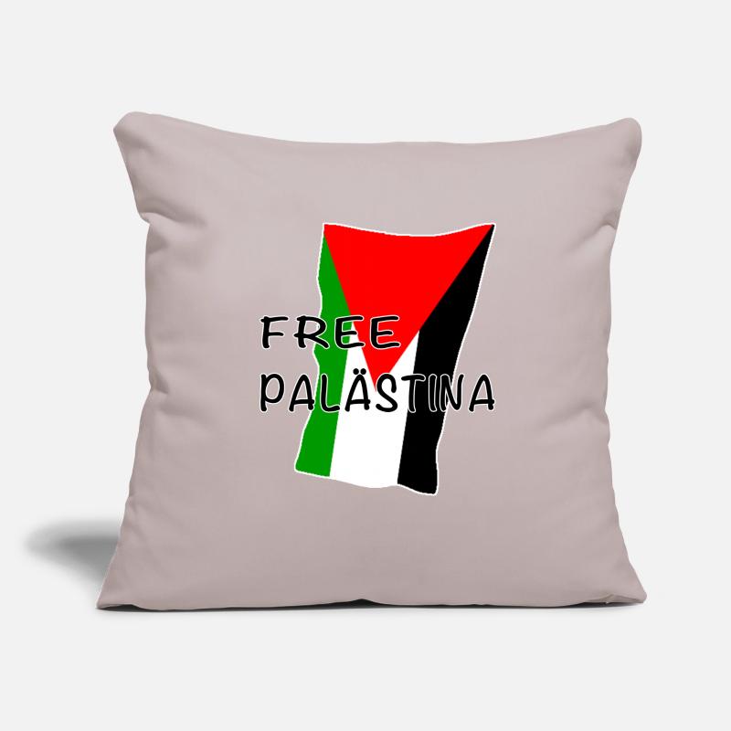 Conception du drapeau de la Palestine libre Housse de coussin décorative 45 x 45 cm
