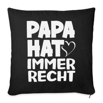 Funny Father's Day Gift Dad Beer - Sofa pillowcase 17,3'' x 17,3'' (45 x 45 cm) - black - Front