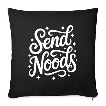 Send Noods Ramen - Sofakissenbezug 45 x 45 cm - Schwarz - Vorne