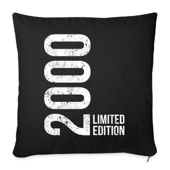 Vintage 2000 Man Woman 26th Birthday - Sofa pillowcase 17,3'' x 17,3'' (45 x 45 cm) - black - Front