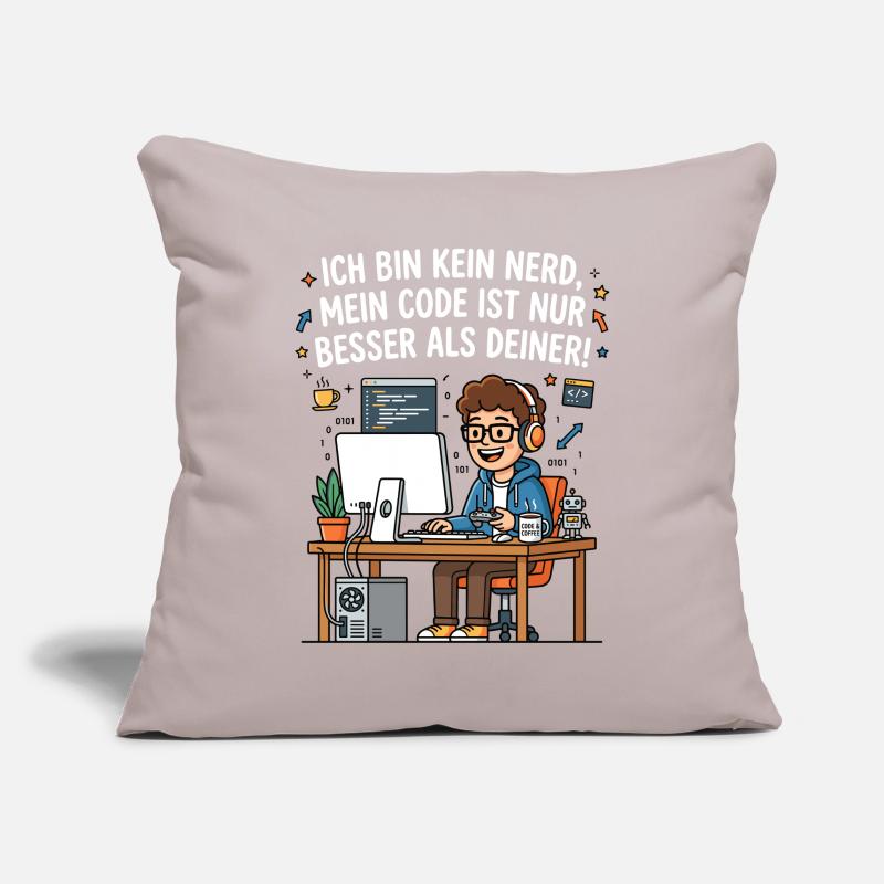 Coder Humor Programmierer Spruch Sofakissenbezug 45 x 45 cm