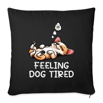 Se sentir fatigué Chihuahua Chihuahua Chihuahua Propriétaire Chi - Housse de coussin décorative 45 x 45 cm - noir - Devant