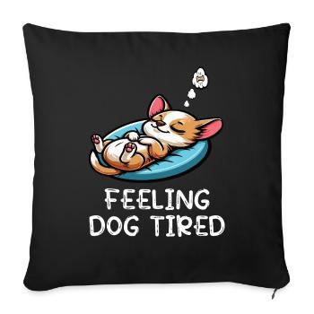 Se sentir fatigué Chihuahua Chihuahua Chihuahua Propriétaire Chi - Housse de coussin décorative 45 x 45 cm - noir - Devant