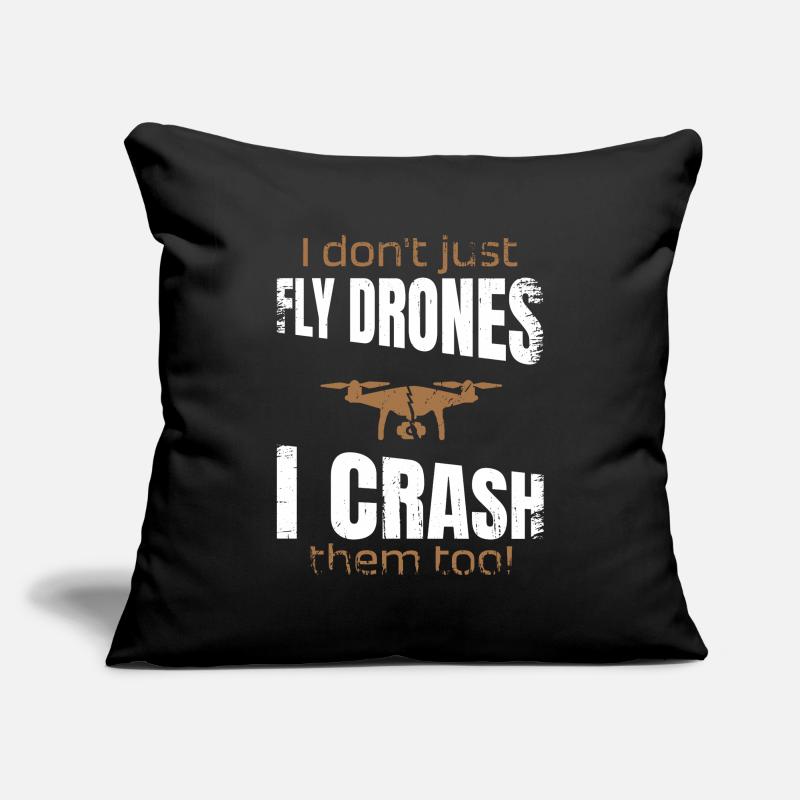 Pilote de drone volant drones Fpv Housse de coussin décorative 45 x 45 cm