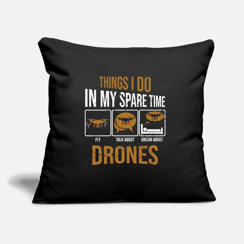 Courses de drones : choses que je fais avec ma machine de course de course Housse de coussin décorative 45 x 45 cm