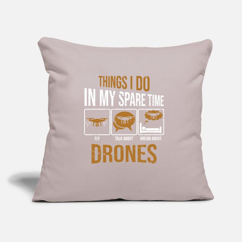 Courses de drones : choses que je fais avec ma machine de course de course Housse de coussin décorative 45 x 45 cm