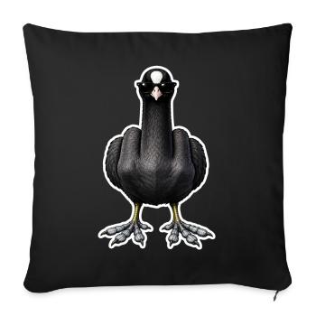 Carp Fishing Troublemaker - Sofa pillowcase 17,3'' x 17,3'' (45 x 45 cm) - black - Front