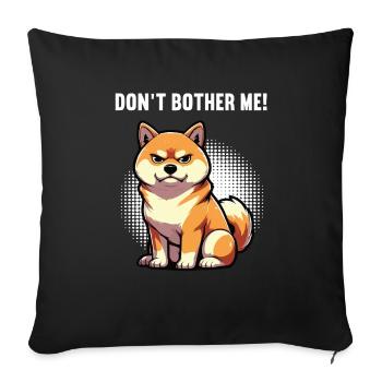 Ne me dérange pas Shiba Inu Shiba Propriétaire Shibahund - Housse de coussin décorative 45 x 45 cm - noir - Devant