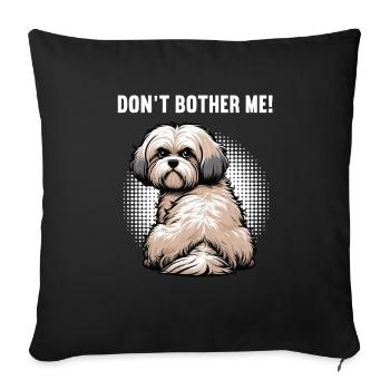 Ne me dérangez pas Propriétaires havanais - Housse de coussin décorative 45 x 45 cm - noir - Devant