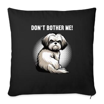 Ne me dérangez pas Propriétaires havanais - Housse de coussin décorative 45 x 45 cm - noir - Devant