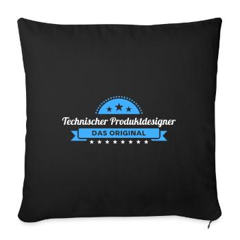 Technischer Produktdesigner Design für Profis - Sofakissenbezug 45 x 45 cm - Schwarz - Vorne